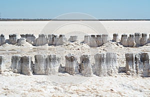 Crystals salt of Lake Elton