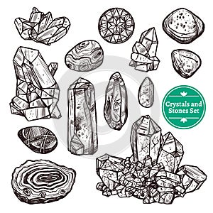 Crystals And Stones Set