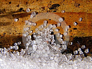 Crystals of the sugar