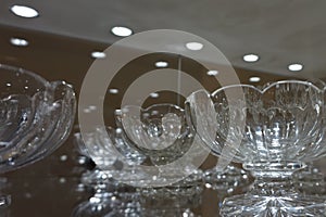 Crystalware exhibited at the Hofburg at the Imperial Silver Collection Museum