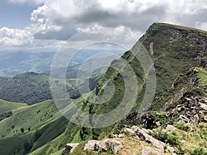 CrÃªte d`Iparla Mountains in the Basque Country France