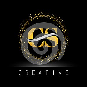 Initial CS logo design tmplate . CS logo design.