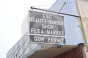 CSC Beauty and Barber Shop Sign, Mason, TN