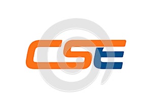 CSE letter logo design vector