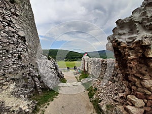 The Cseszneki Castle in Csesznek Hungary