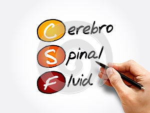 CSF - cerebrospinal fluid acronym