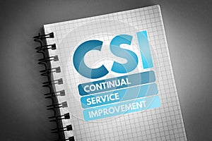 CSI - Continual Service Improvement acronym