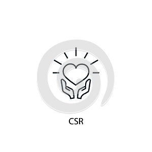 CSR concept line icon. Simple element