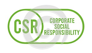 CSR corporate social responsibility sign