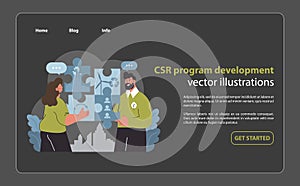 CSR strategy assembly visual. Collaborative