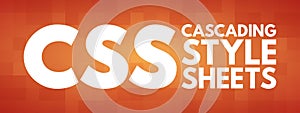 CSS - Cascading Style Sheets acronym