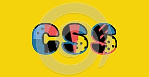 CSS Concept Word Art Illustration