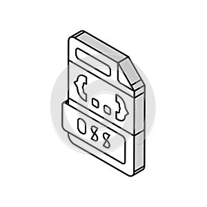 css file format document isometric icon vector illustration