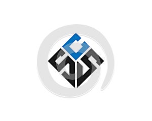 CSS And SSC Minimalist Unique Logo