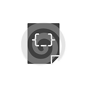 CSS Stylesheet vector icon