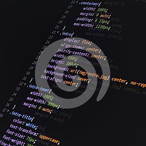 Css web coding language background