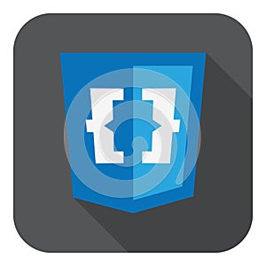 Css web development shield sign - css3 curve