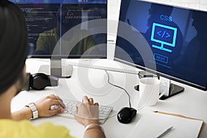 CSS Web Programming Technology Style Concept