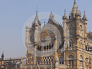 CST Railway Station in Mumbai, India