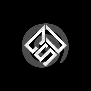CSU letter logo design on black background. CSU creative initials letter logo concept. CSU letter design