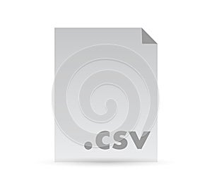 Csv file document illustration design