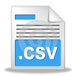 Csv File Represents Comma Seperated Values And Administration photo