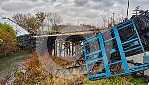CSX train derailment in Washington CH