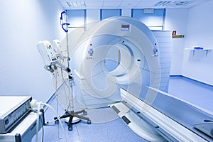 CT (Computed tomography) scanner in hospital