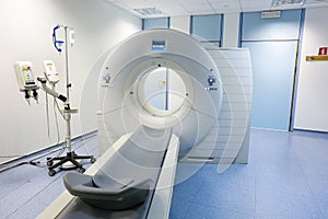 CT (Computed tomography) scanner in hospital