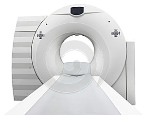 CT Scan( Computer Tomography ) isolated on white background.