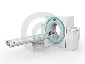 CT Scanner Tomography Isolated on White Background