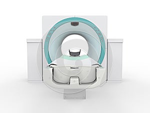 CT Scanner Tomography Isolated on White Background