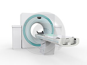 CT Scanner Tomography Isolated on White Background