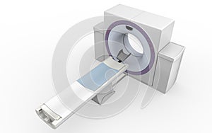 CT Scanner Tomography Isolated on White Background