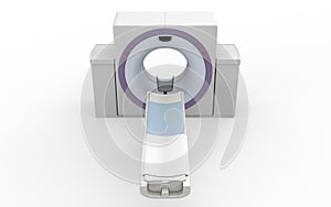 CT Scanner Tomography Isolated on White Background