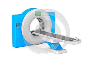 CT scanner tomography on white background. Isolated 3d illustration