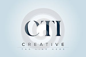 CTI abstract letter logo