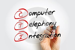 CTI - Computer Telephony Integration is a common name for any technology that allows interactions on a telephone and a computer to