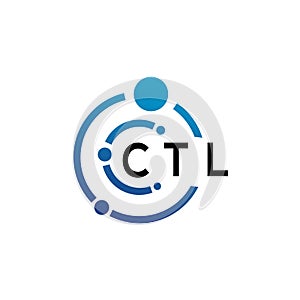 CTL letter logo design on white background. CTL creative initials letter logo concept. CTL letter design