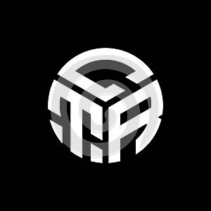 CTR letter logo design on black background. CTR creative initials letter logo concept. CTR letter design