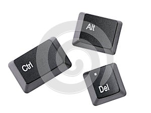 Ctrl+Alt+Del keys photo
