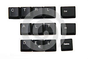 Ctrl + alt + delete from keyboar keys