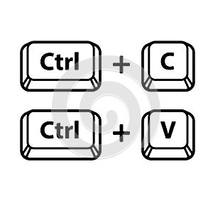 Copy and paste key shortcuts