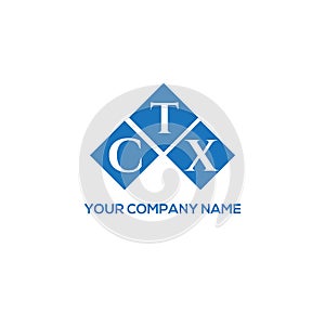 CTX letter logo design on white background. CTX creative initials letter logo concept. CTX letter design
