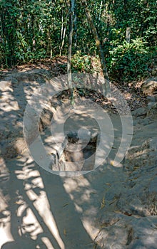 Cu Chi tunnel, historic famous place in Vietnam war