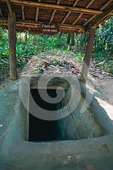 Cu Chi tunnel, historic famous place in Vietnam war