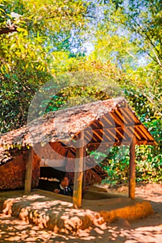 Cu Chi tunnel, historic famous place in Vietnam war