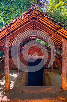 Cu Chi tunnel, historic famous place in Vietnam war