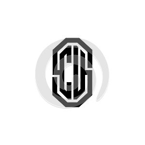 CU Logo Modern Vintage Monogram Style