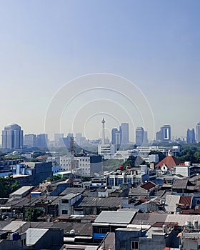 Cuaca ibu kota Jakarta pagi ini photo